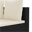 vidaXL 7 Piece Steel Patio Sofa Set in Black/White/Cream