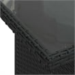 vidaXL 7 Piece Steel Sofa Set in Black/White/Cream