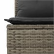 vidaXL 6 Piece Solid Acacia Wood Sofa Set in Gray