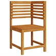 vidaXL 5 PC Solid Acacia Wood Small Garden Bench in Set in Brown