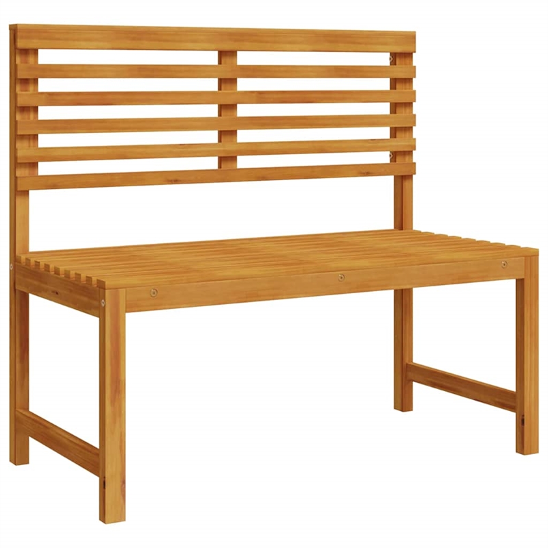 vidaXL 5 PC Solid Acacia Wood Small Garden Bench in Set in Brown