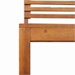 vidaXL 5 PC Solid Acacia Wood Small Garden Bench in Set in Brown