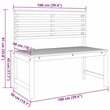 vidaXL 3 PC Solid Acacia Wood Small Garden Bench in Set in Brown