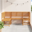 vidaXL 3 PC Solid Acacia Wood Small Garden Bench in Set in Brown