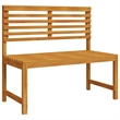 vidaXL 3 PC Solid Acacia Wood Small Garden Bench in Set in Brown