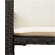 vidaXL 5 Piece Solid Acacia Wood Bar Set in Black