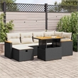 vidaXL 8 Piece Poly Rattan Sofa Set in Black/White