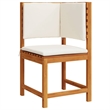 vidaXL 5 PC Solid Acacia Wood Small Garden Bench in Set in Brown