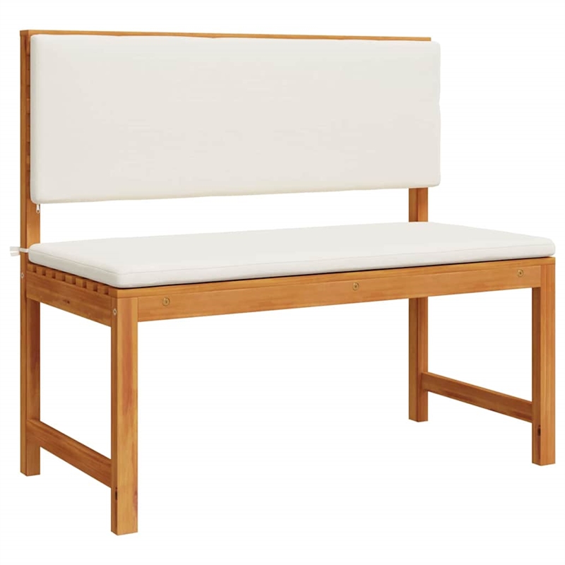 vidaXL 5 PC Solid Acacia Wood Small Garden Bench in Set in Brown