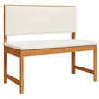 vidaXL 5 PC Solid Acacia Wood Small Garden Bench in Set in Brown