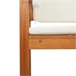 vidaXL 5 PC Solid Acacia Wood Small Garden Bench in Set in Brown