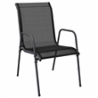vidaXL Steel Dining Set in Black