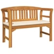 vidaXL Solid Acacia Wood Lounge Set with Cushions in Borwn