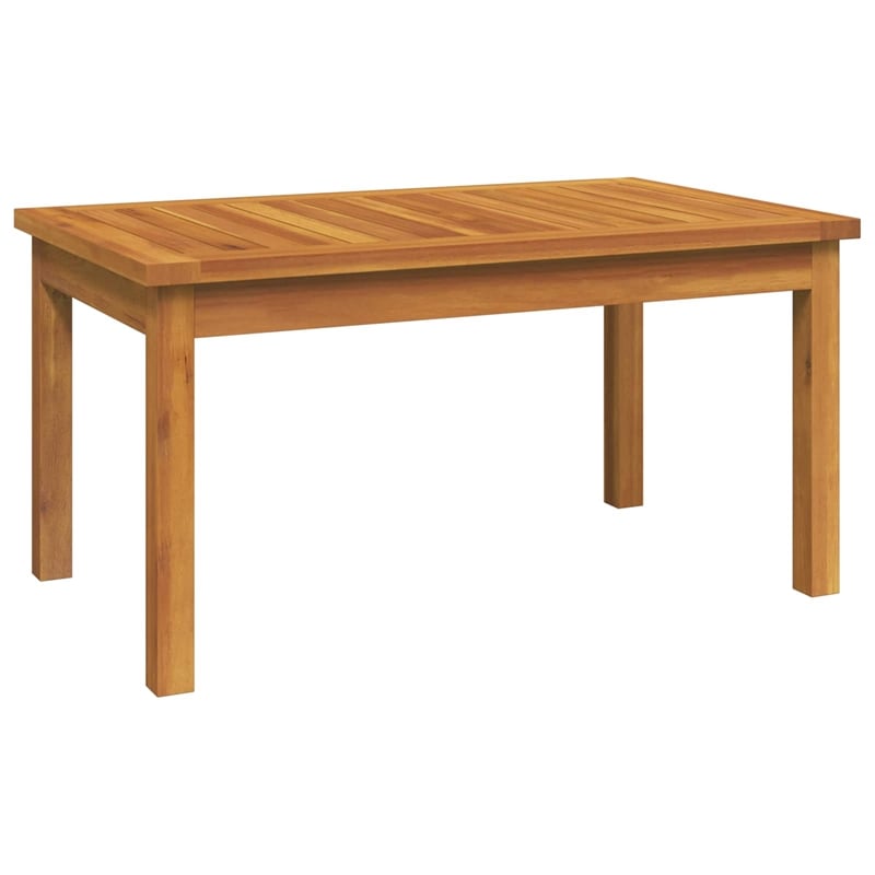 vidaXL Solid Acacia Wood Lounge Set with Cushions in Borwn