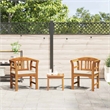 vidaXL Solid Acacia Wood Lounge Set with Cushions in Borwn