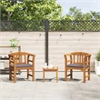 vidaXL Solid Acacia Wood Lounge Set with Cushions in Borwn