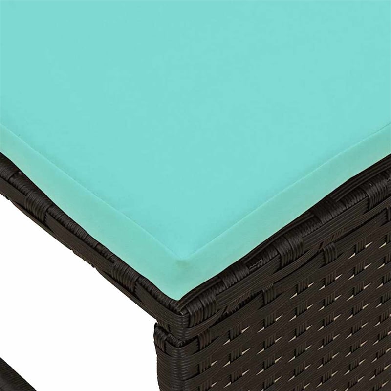 vidaXL Poly Rattan Sofa Set in Black