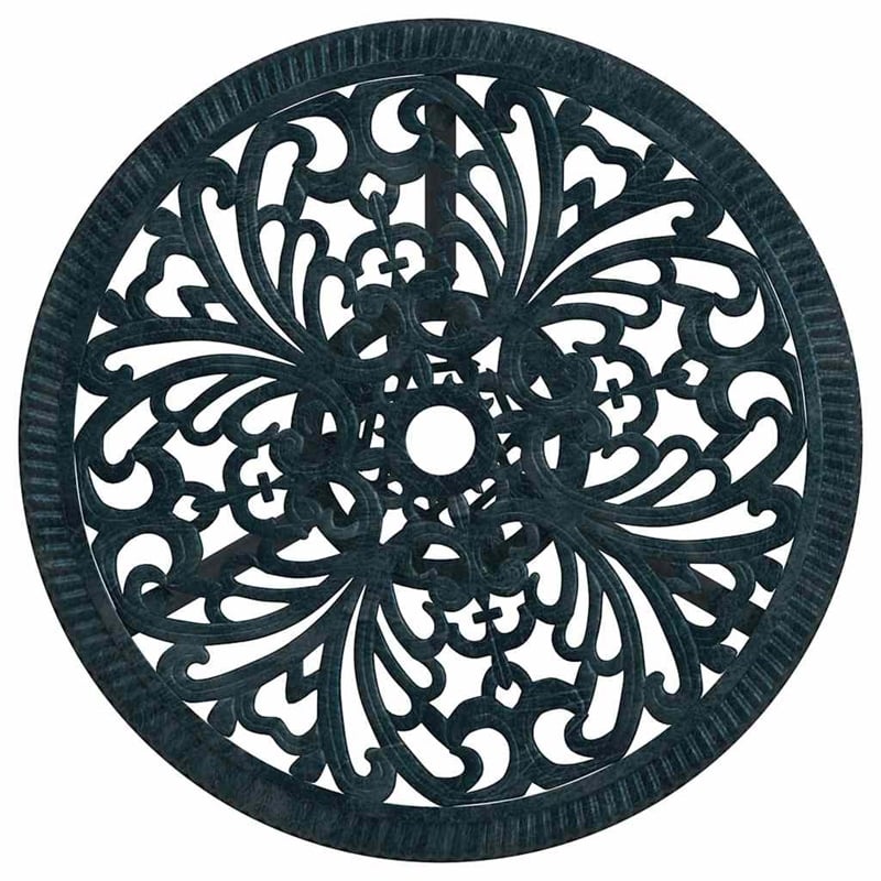 vidaXL Aluminum Bistro Set in Green