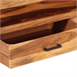 vidaXL Solid Acacia Wood TV Cabinet in Brown/Black
