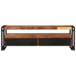 vidaXL Solid Wood TV Cabinet with Storage in Brown
