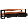 vidaXL Solid Wood TV Cabinet with Storage in Brown