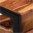 vidaXL Solid Wood TV Cabinet with Storage in Brown