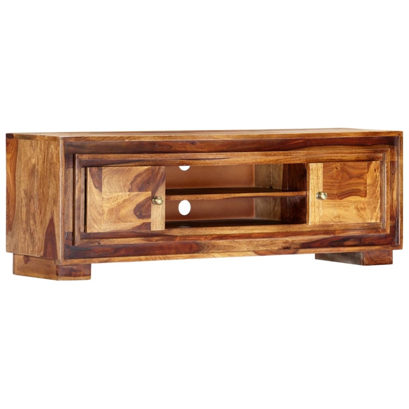 vidaXL Solid Acacia Wood Medium TV Cabinet in Brown