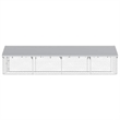 vidaXL Large Galvanized Steel and Polyethylene Dog Kennel in Silver