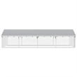 vidaXL Large Galvanized Steel and Polyethylene Dog Kennel in Silver