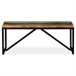 vidaXL Solid Reclaimed Wood Bench in Multi-Color