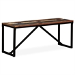 vidaXL Solid Reclaimed Wood Bench in Multi-Color