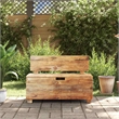 vidaXL Solid Mahogany Wood Bench in Warn Brown
