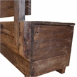 vidaXL Solid Mahogany Wood Bench in Warn Brown