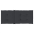 vidaXL Highback Chair Cushion in Black (Set of 6)