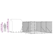vidaXL Galvanized steel Outdoor Dog Kennel in Silver