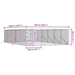 vidaXL Heavy Duty Galvanized Steel Outdoor Dog Kennel in Silver