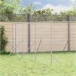 vidaXL Heavy Duty Galvanized Steel Outdoor Dog Kennel in Silver