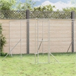 vidaXL Galvanized steel Outdoor Dog Kennel in Silver