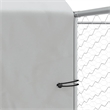 vidaXL Galvanized steel Outdoor Dog Kennel in Silver