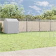 vidaXL Galvanized steel Outdoor Dog Kennel in Silver