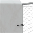 vidaXL Galvanized steel Outdoor Dog Kennel in Silver