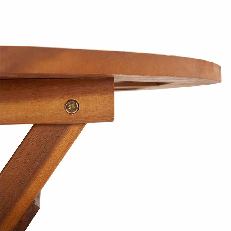 vidaXL Acacia Wood Garden Table in Brown