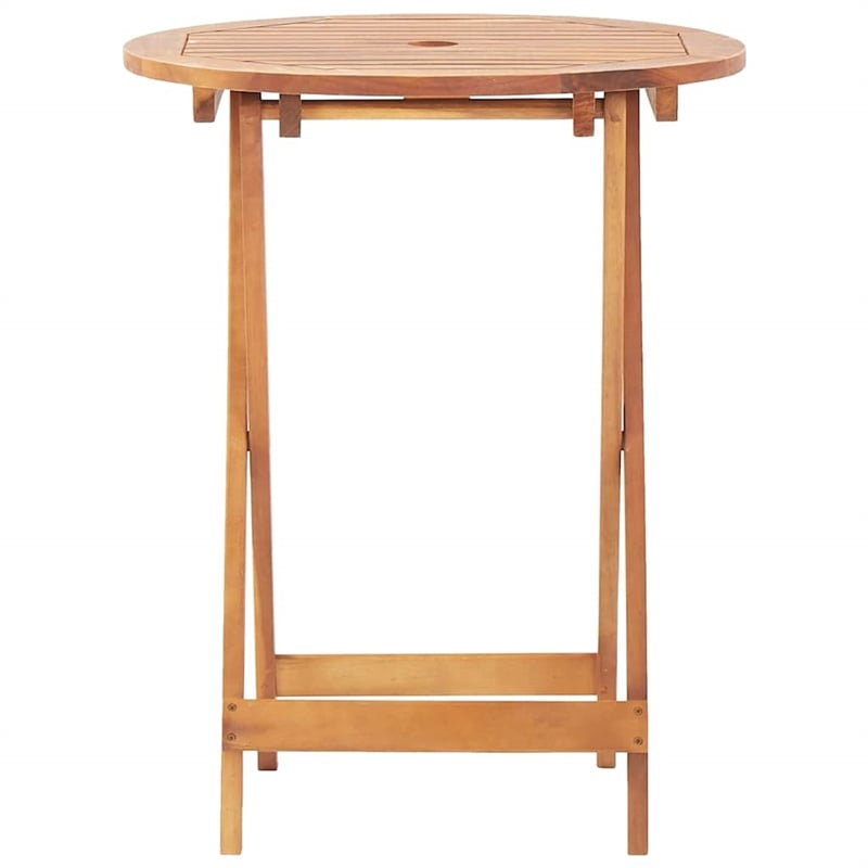 vidaXL Acacia Wood Garden Table in Brown