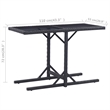 vidaXL Outdoor Table in Black