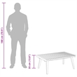 vidaXL Acacia Wood Coffee Table