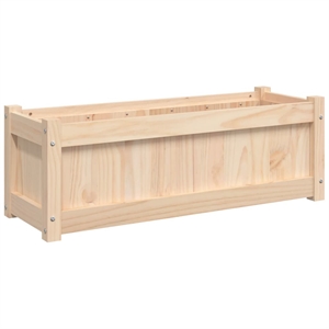 vidaXL Large Wood Garden Planter in Natural