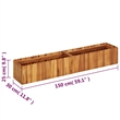 vidaXL Medium Solid Acacia Wood Raised Garden Bed in Natural