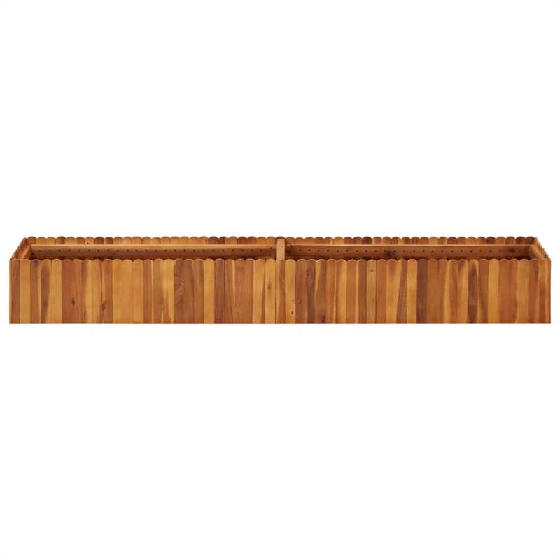 vidaXL Solid Acacia Wood Raised Garden Bed in Natural