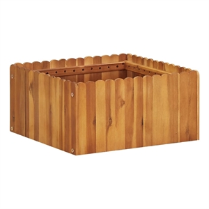 vidaXL Medium Solid Acacia Wood Raised Garden Bed in Natural
