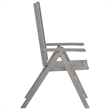 vidaXL Solid Acacia Wood Standard Foldable Garden Chair in Gray (Set of 2)